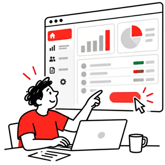 Интерфейс для действия